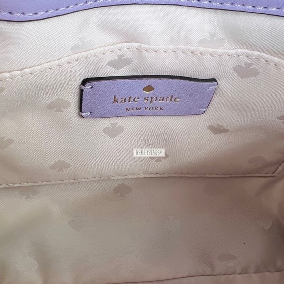 Kate Spade Natalia Small Flap Chain Shoulder Bag Crossbody In Lilac Frost - Picture 12 of 13
